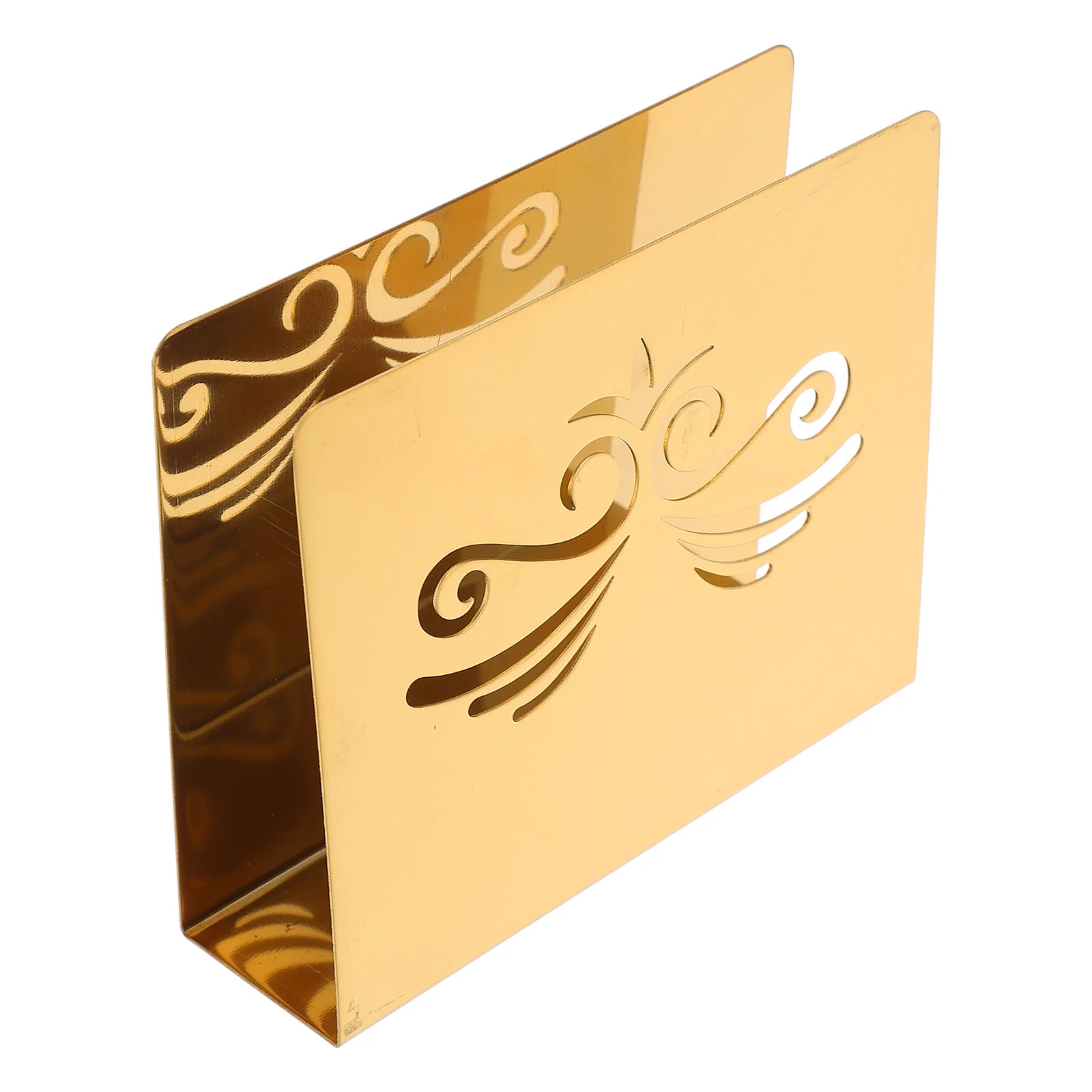 

Napkin Holder Creative Stand Paper Gold Table Decor Home Supply Hotel Tissue Dispenser Desktop Rack