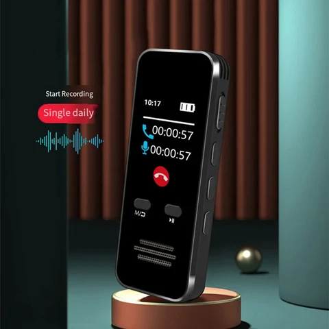 Цифровой аудио-диктофон Bluetooth-совместимый диктофон с голосовой активацией с воспроизведением шумоподавлением для лекций и встреч