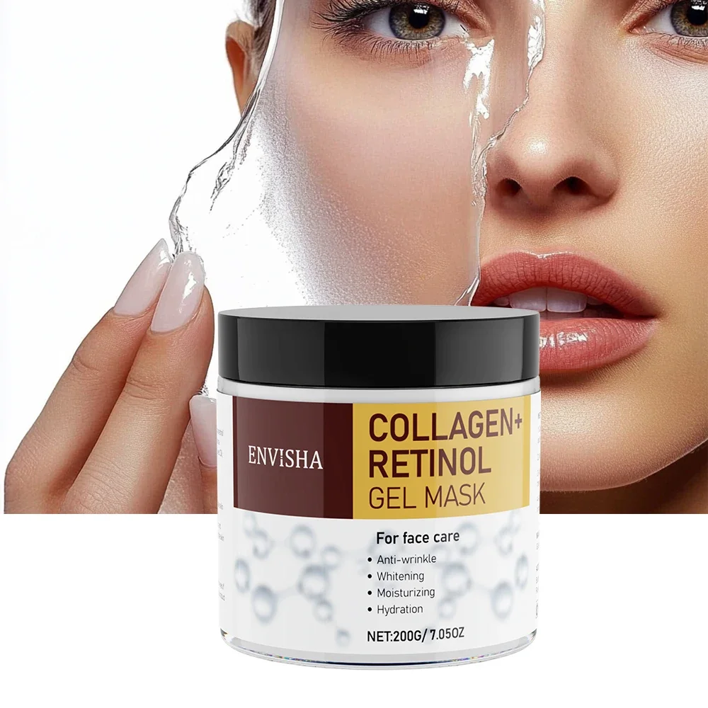 ENVISHA антивозрастной коллагеновый гель с ретинолом отшелушивающая маска морщины