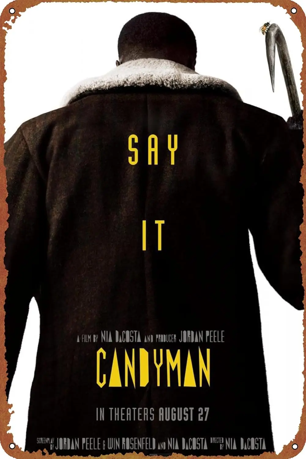 Плакат с фильмом Candyman металлическая жестяная вывеска настенный художественный