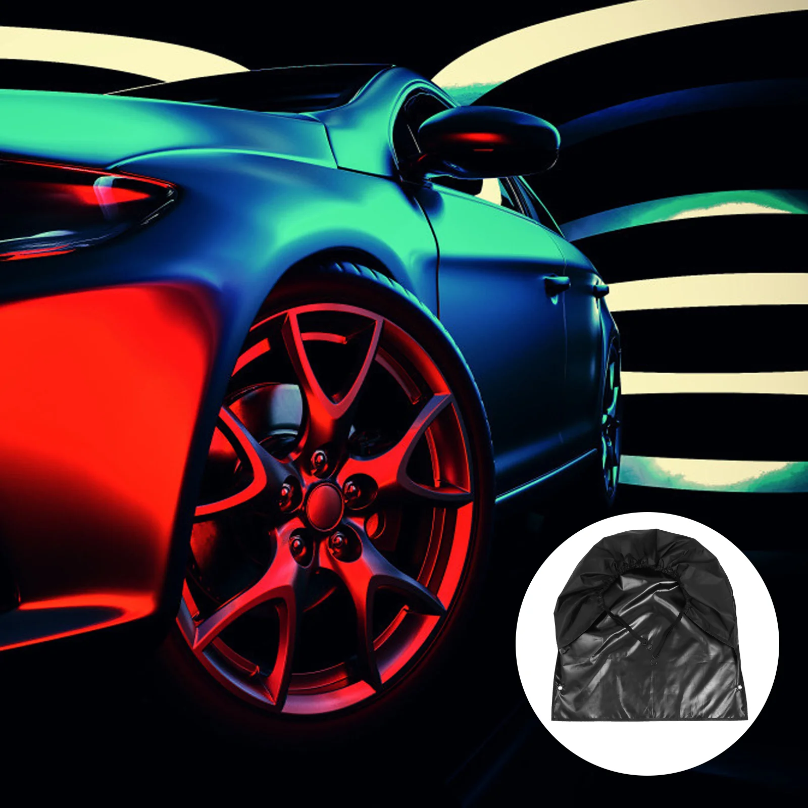 

2Pcs Simple Car Tire Cover Tire Protection Cover Tire Anti-Aging Protector
