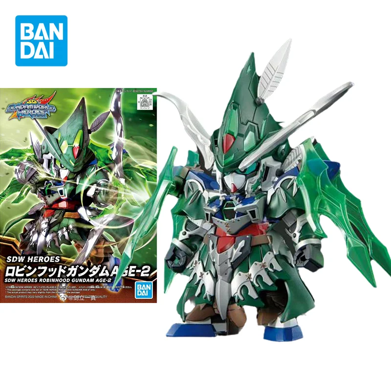 

Bandai Original GUNDAM SDW HEROES ROBINHOOD AGE-2 Anime Action Figure Assembly Model Toys Collectible Model Gifts For Children