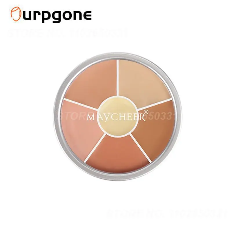 

6 kleur Concealer acne spots dark circles Cover Make Up Gezicht Foundation Concealer Crème Maquiagem Vrouwen Schoonheid TSLM1