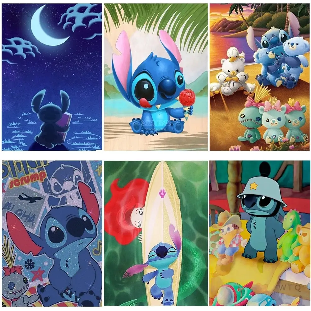 

Постеры и принты на холсте с мультяшными персонажами из Диснея, настенные картины с мультяшными персонажами для детей, гостиной, украшение ...