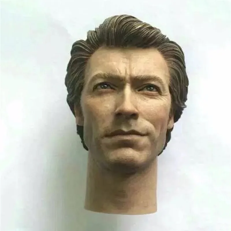 

Custom 1/6 Scale Dirty Harry Clint Eastwood Male Solider Head Sculpt Harry Callahan For 12inch Action Figures Collections