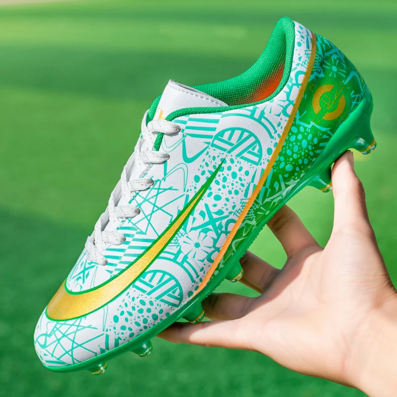 Soccer Shoes Spring Youth Adult Long Spike Broken Nail Basic Training Universal 35-46 Large Low Top Thickening Protection