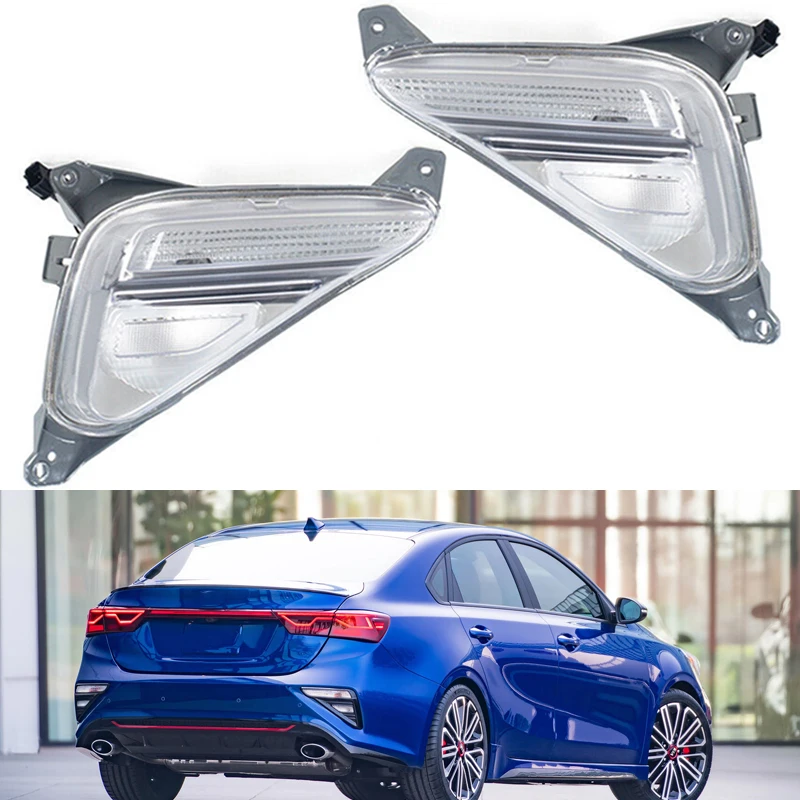 

Rear Bumper Reflector Light For Kia Forte 2019 2020 Turn Signal Light Daytime Running Lamp Without Bulb Car Accessories