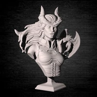 60mm resin model vampire and bat bust figure unpainted no color rw 007 b
