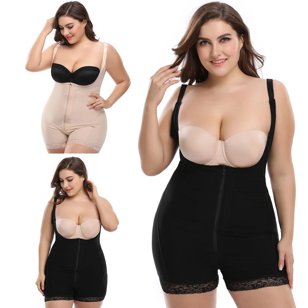 

Women Waist Partum Surgery Abdomen Seamless Trainer Corrective Hip Body Shaper Fitness Postnatal Slimming Modeling Front Zipper