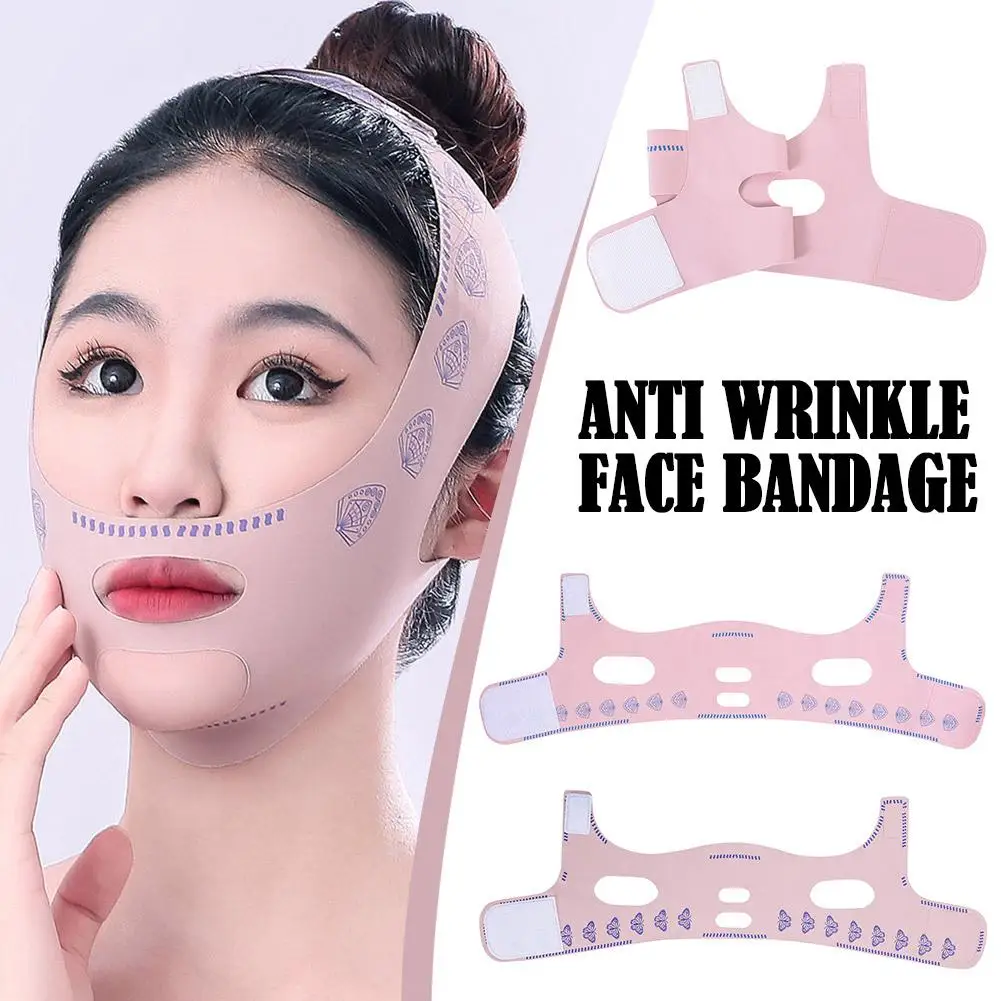 

Breathable V Face Band Cheek Lift Up Face Thin Mask Shaping Face Anti Bandage Reduce Double Chin V-Line Wrinkle Bandage X9P1