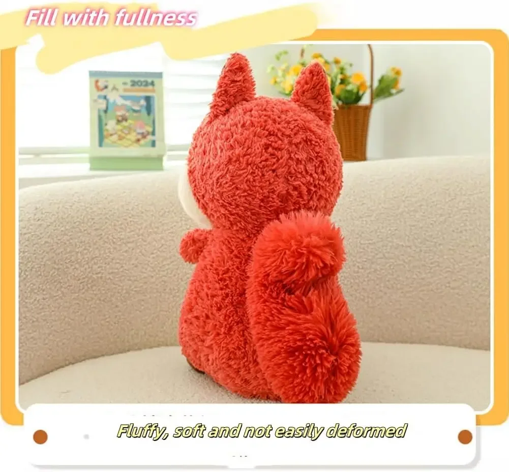 Плюшевые игрушки с изображением белки мягкая красная плюшевая кукла белкой