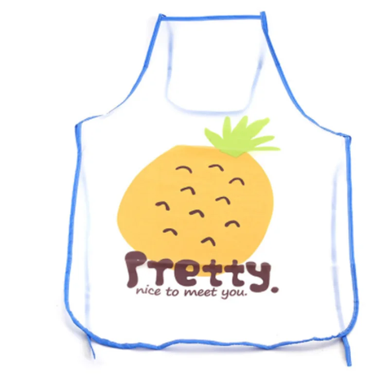 

1pcs PVC Cute Waterproof Apron Cartoon Bib Gifts Home Kitchen