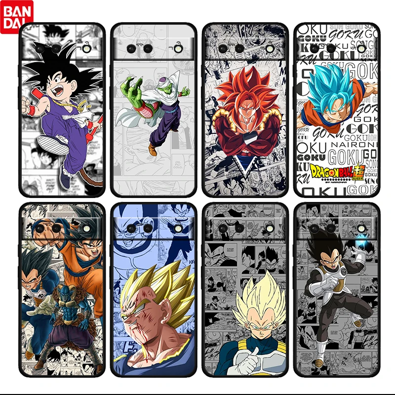 

Cartoon Dragon Ball Z Shockproof Cover for Google Pixel 7 6 Pro 6a 5 5a 4 4a XL 5G Black Phone Case Shell Soft Fundas Coque Capa