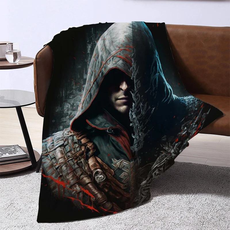 Флисовое одеяло A-Assassins Creed для дивана зимние пушистые мягкие одеяла и пледы 3D