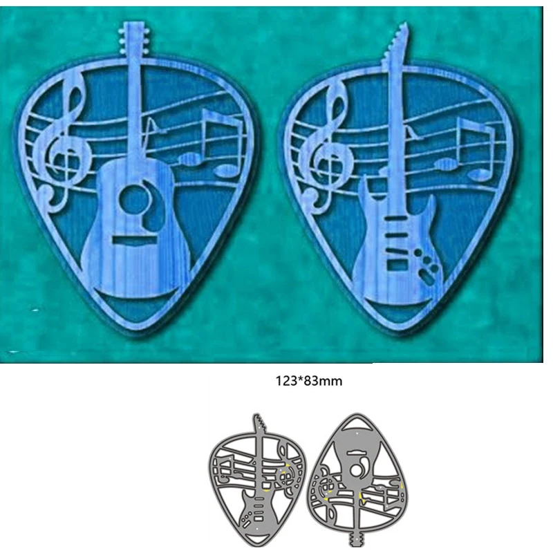

Music Guitar Die Scrapbooking New Arrival 2022 Metal Cutting Dies Easter Card Making Supplies Stencils For Decoration