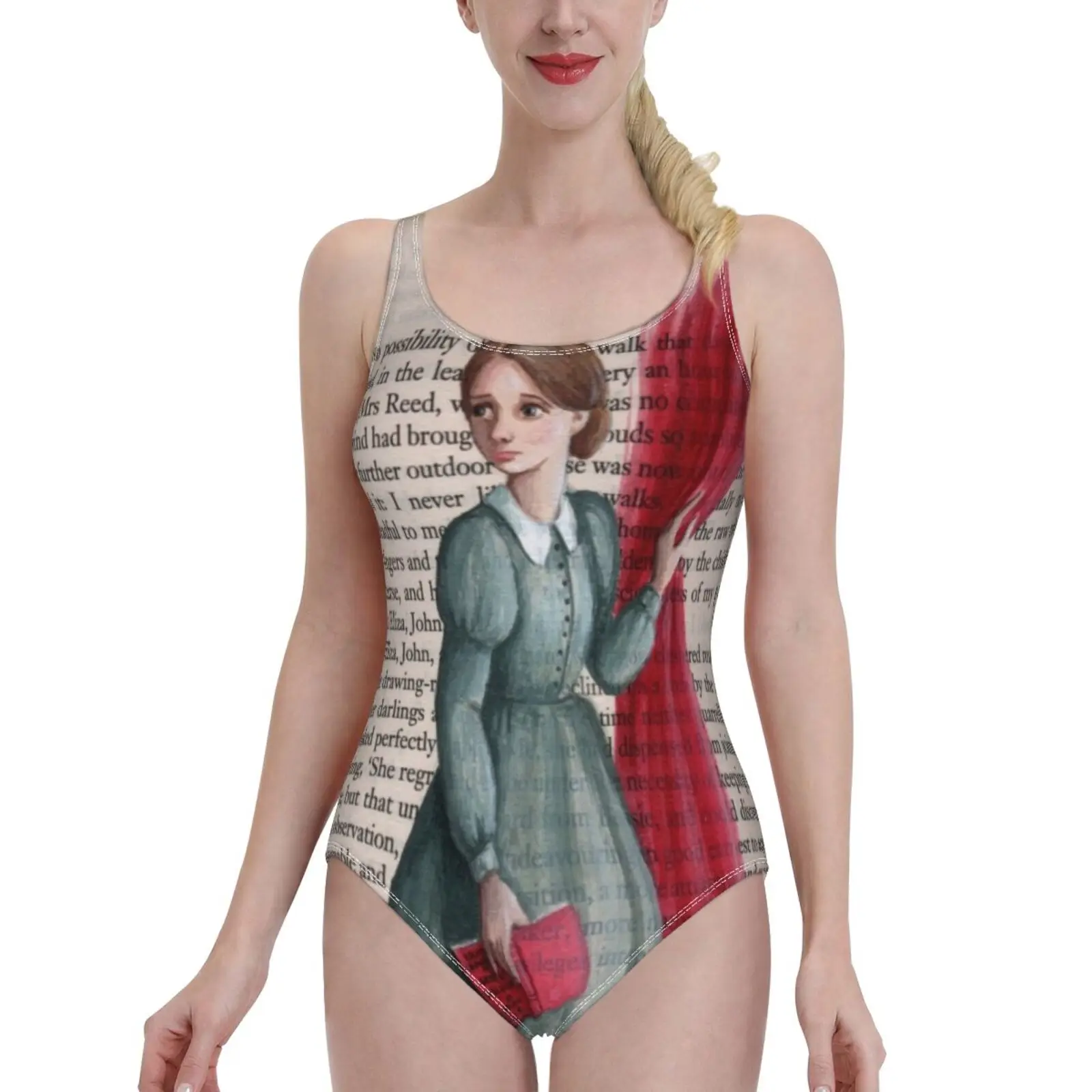 

Джейн Айр-Шарлотта Бронте цельный купальник женский купальник пикантный классический боди с открытой спиной пляжная одежда для купания бр...