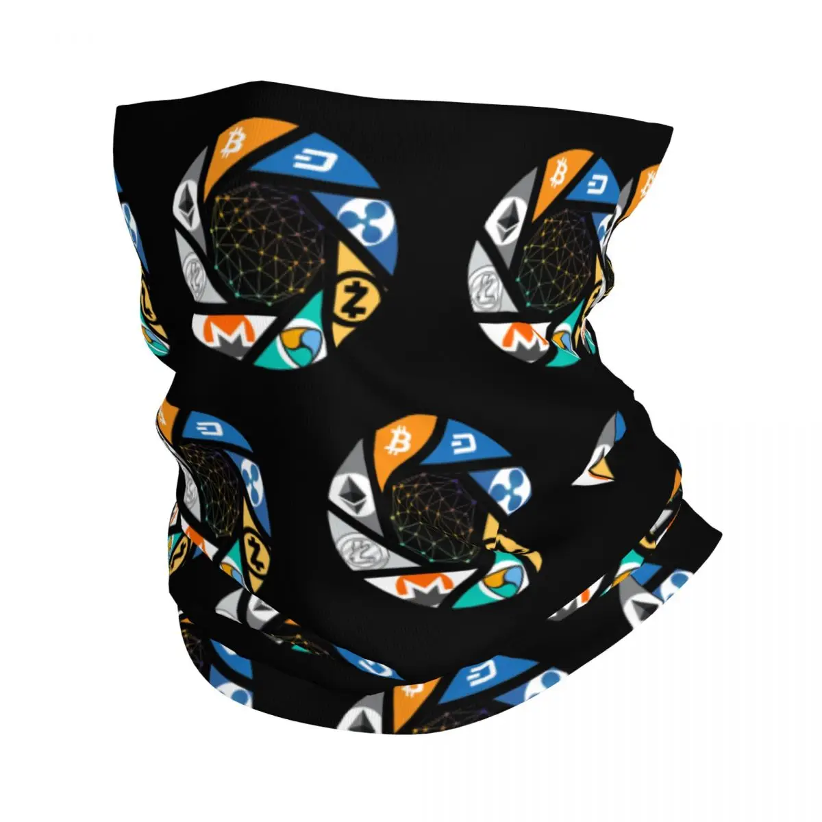 

The New World Bandana Neck Gaiter Bitcoin Cryptocurrency Crypto Btc Blockchain Geek Wrap Scarf Warm Headband Hiking for Men