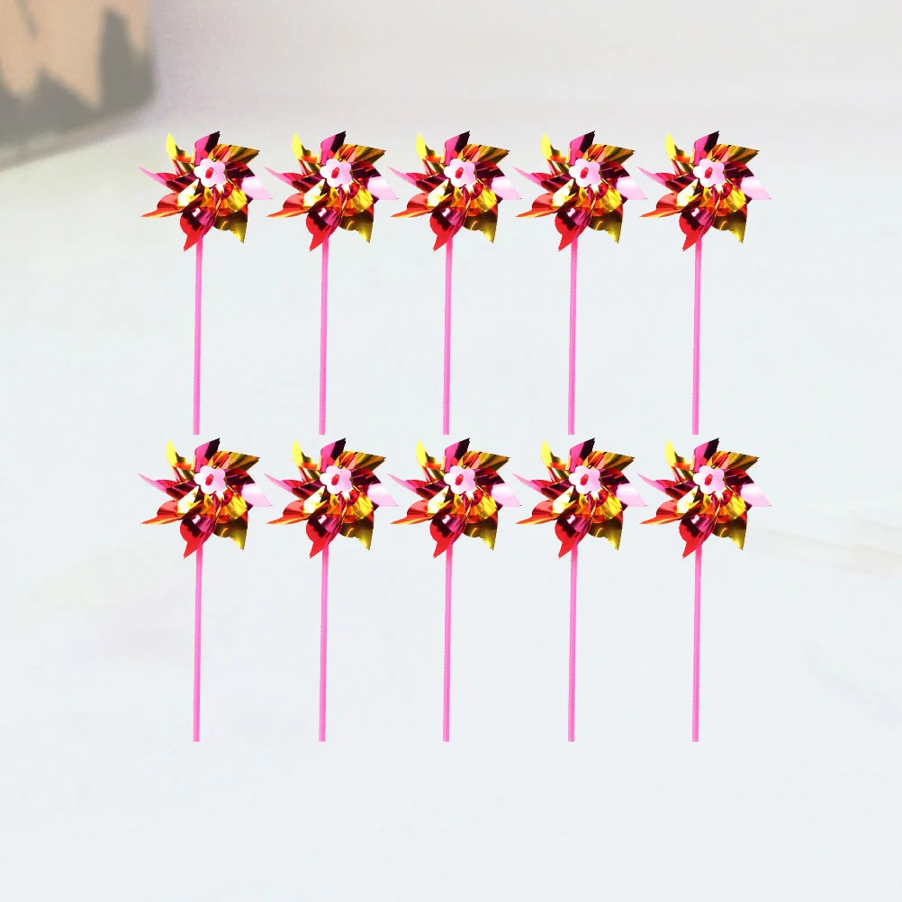 

30Pcs Rainbow Pinwheel Lawn Garden DIY Windmill Children Kids Party Pinwheels Wind for Kids ( )