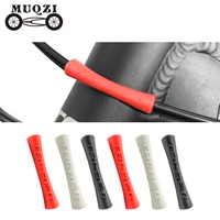 muqzi bike brake shift line cable protective sleeve bicycle frame paintrubber protector cover