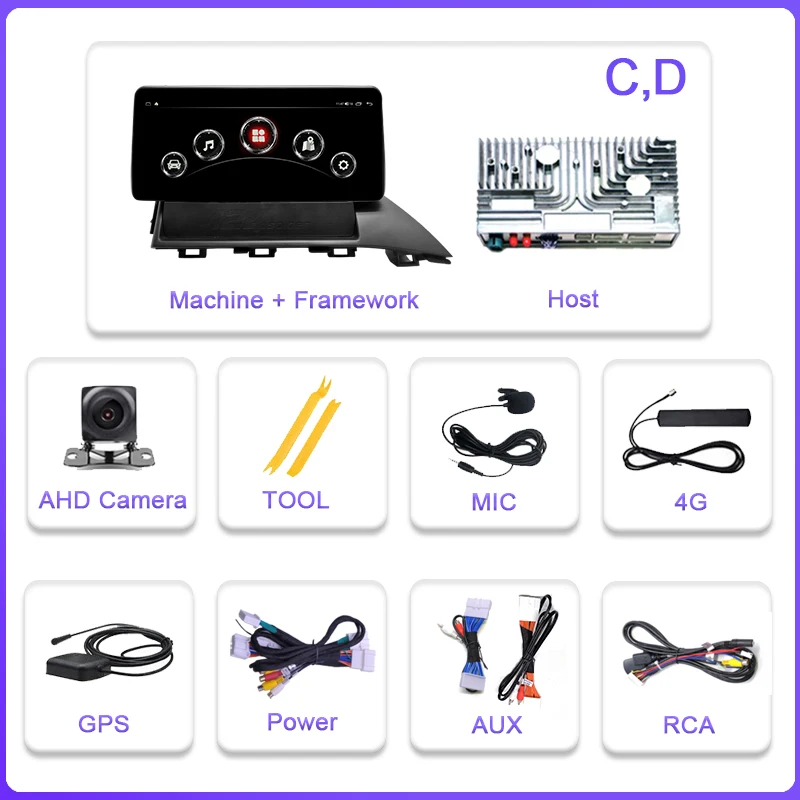 10 25 &quotдля Fiat 124/ Abarth 124 Spider 2016-2022 автомобильный мультимедийный плеер стерео радио