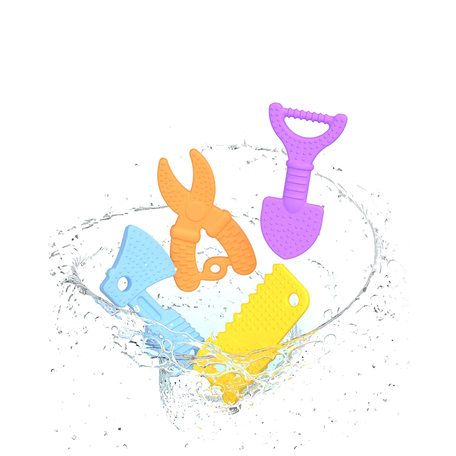 

4 шт., силиконовые игрушки-грызунки для младенцев