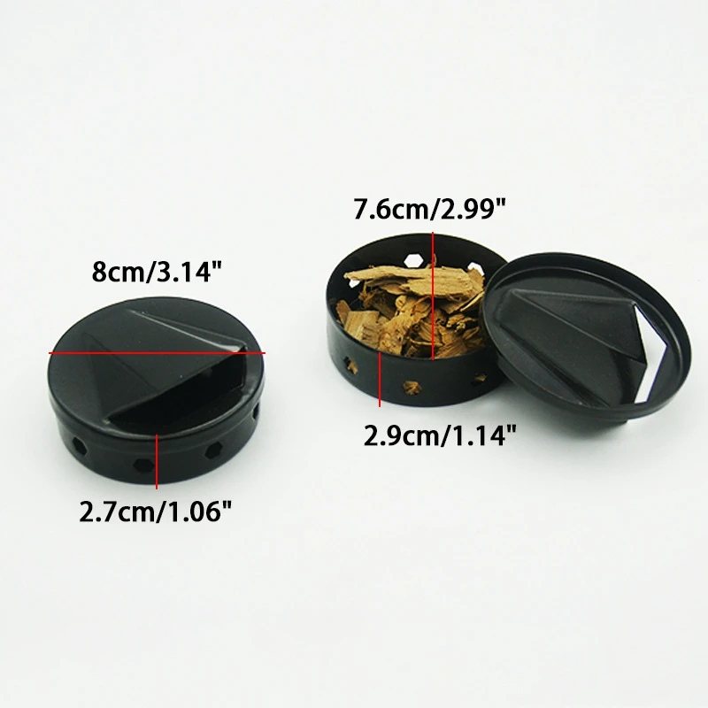 2 шт. коробка для курильщика барбекю деревянные чипсы уличного угольного газа