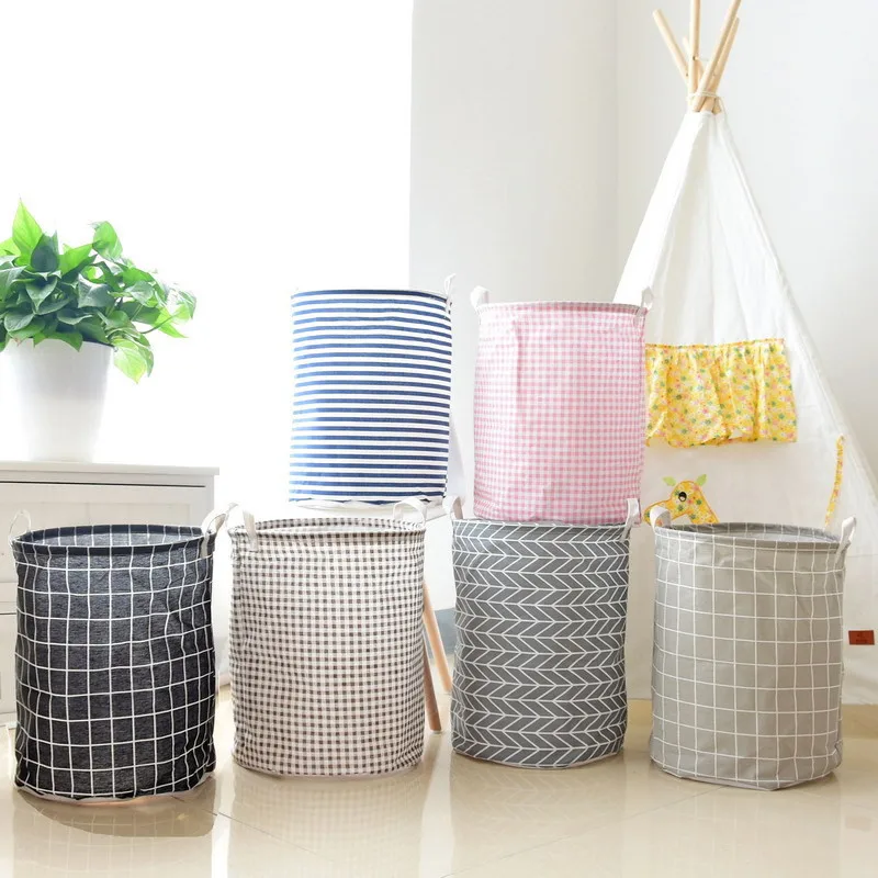 

Large Storage Basket Portable Foldable Clothes Sundries Children's Room Toy Storage Bag Bedroom Living Room Wardrobe Finishing