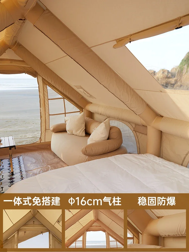 Утолщенная надувная палатка из Хлопка Оксфорд для использования на открытом