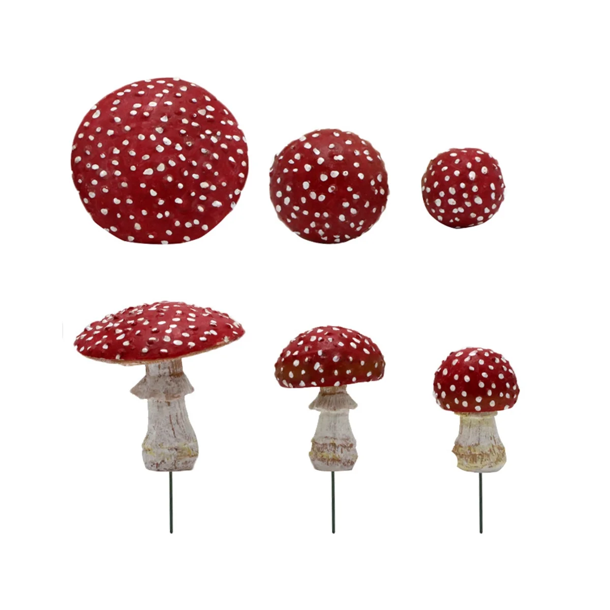 3 шт./набор мини грибы из смолы