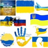 ukraine flag iron on transfers for clothing iron on flag patches for clothing thermoadhesive patch thermal stikcers for clothes