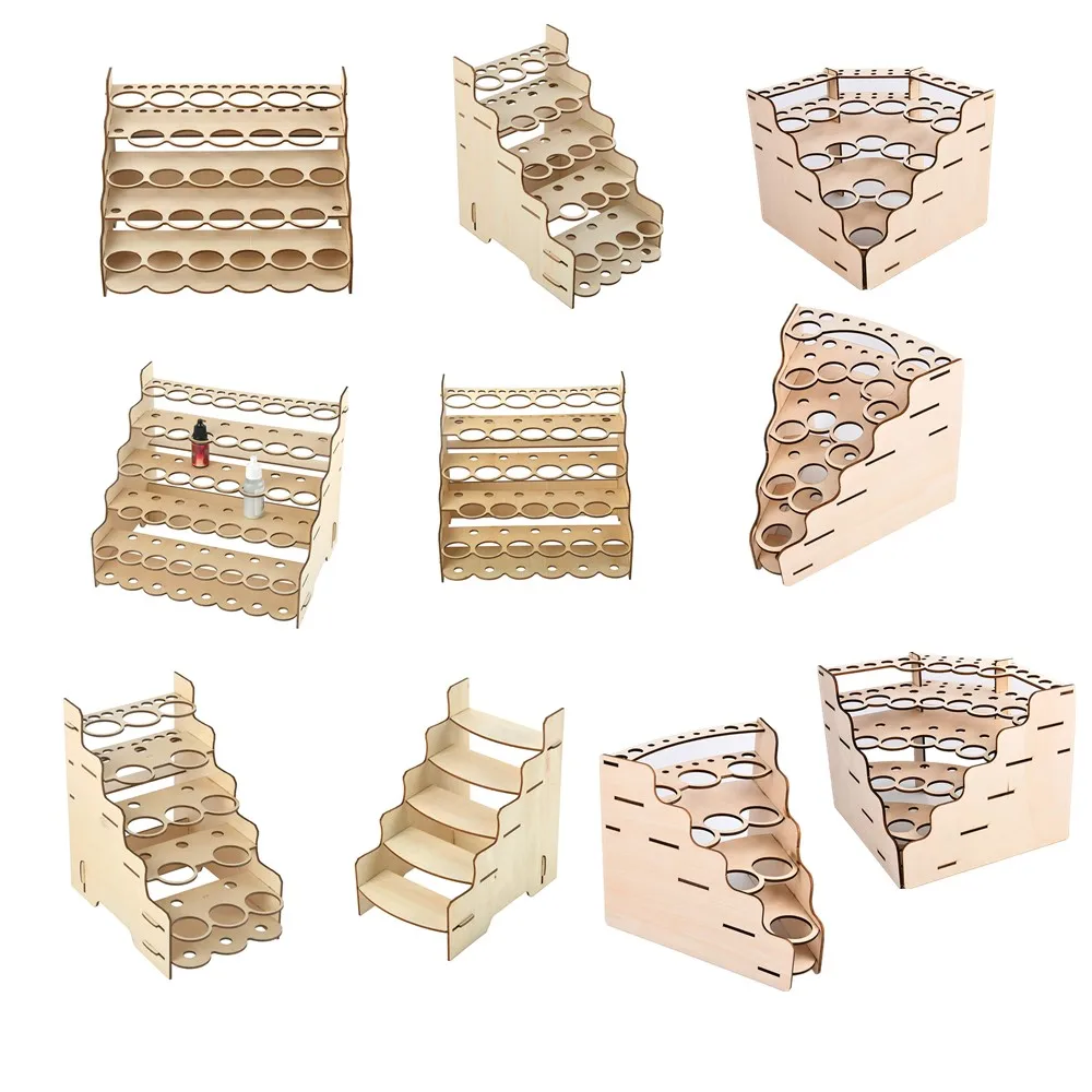 

Сборная деревянная краска «сделай сам», органайзер для бутылок с пигментными чернилами, держатель, подставка для кистей, модель для рисован...