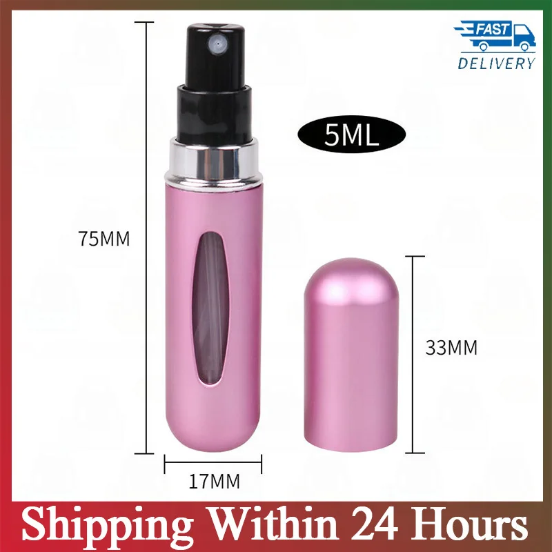

Perfume Bottle Unique 8ml/5ML Refillable Perfume Spray with Spray Scent Pump Empty Cosmetic Containers Portable Atomizer Bottle