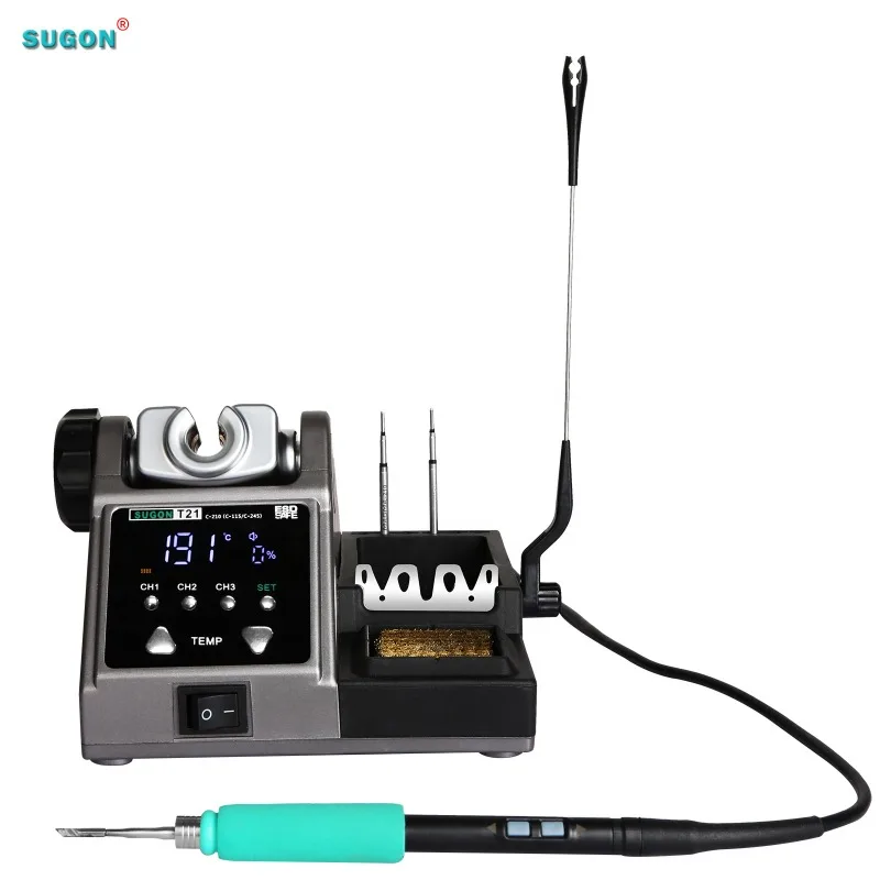 

SMD Sugon T21 Red Color BGA Soldering Rework Station for Mobile Phone Repair