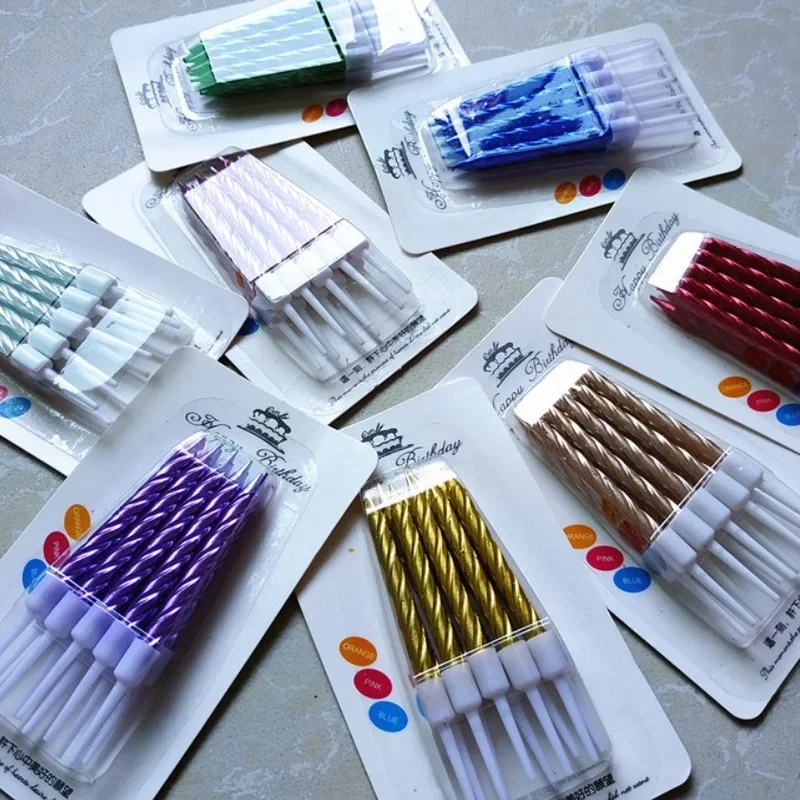 Свечи для украшения торта 10 шт