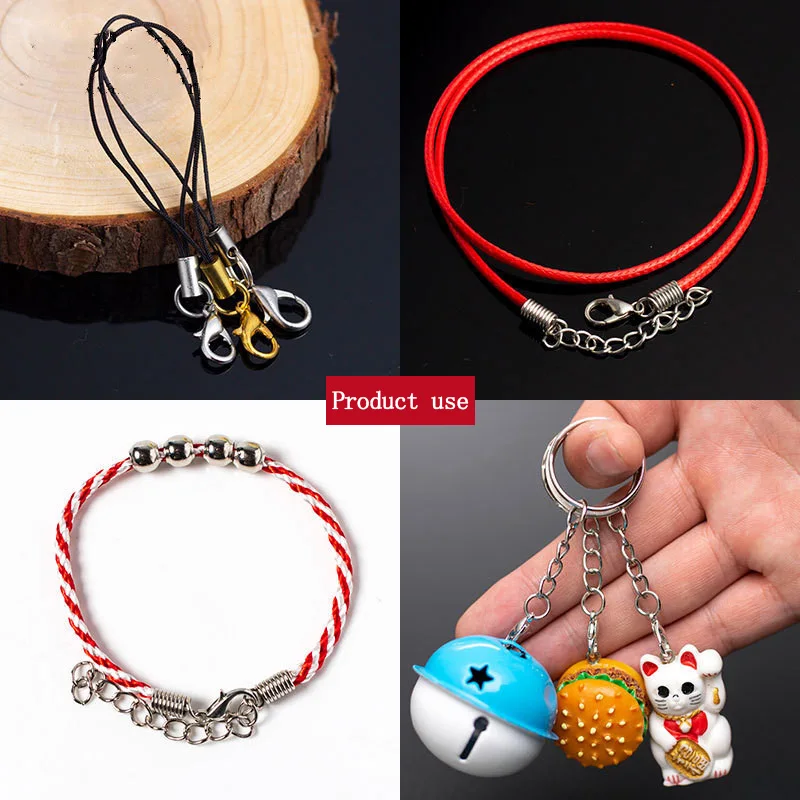 40pcs/Lot 10 12 14 16mm Gold Alloy Lobster Clasp Fashion Jewelry Findings Connector for Necklace Bracelet Chain DIY Accessories