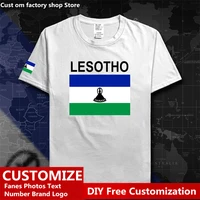 kingdom of lesotho country t shirt custom jersey fans diy name number logo high street fashion loose casual t shirt