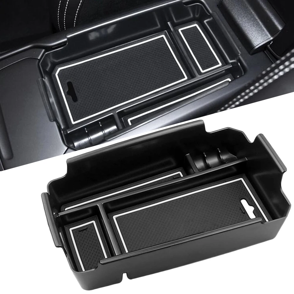 

Car Central Armrest Storage Box Container Holder Tidying Stowing With Silicone Mat For Volvo XC40 2019 Auto Interior Accessories