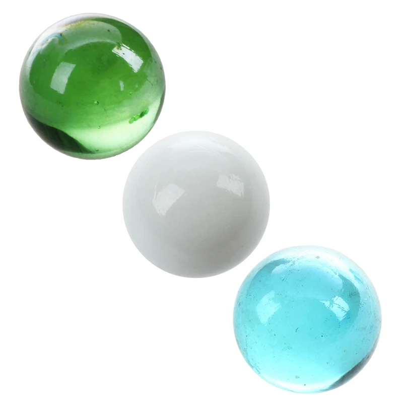 

10 шт. мраморные 16 мм стеклянные мраморные стеклянные шарики декоративные цветные Nuggets игрушка зеленые и белые и стандартные синие (3 комплекта)