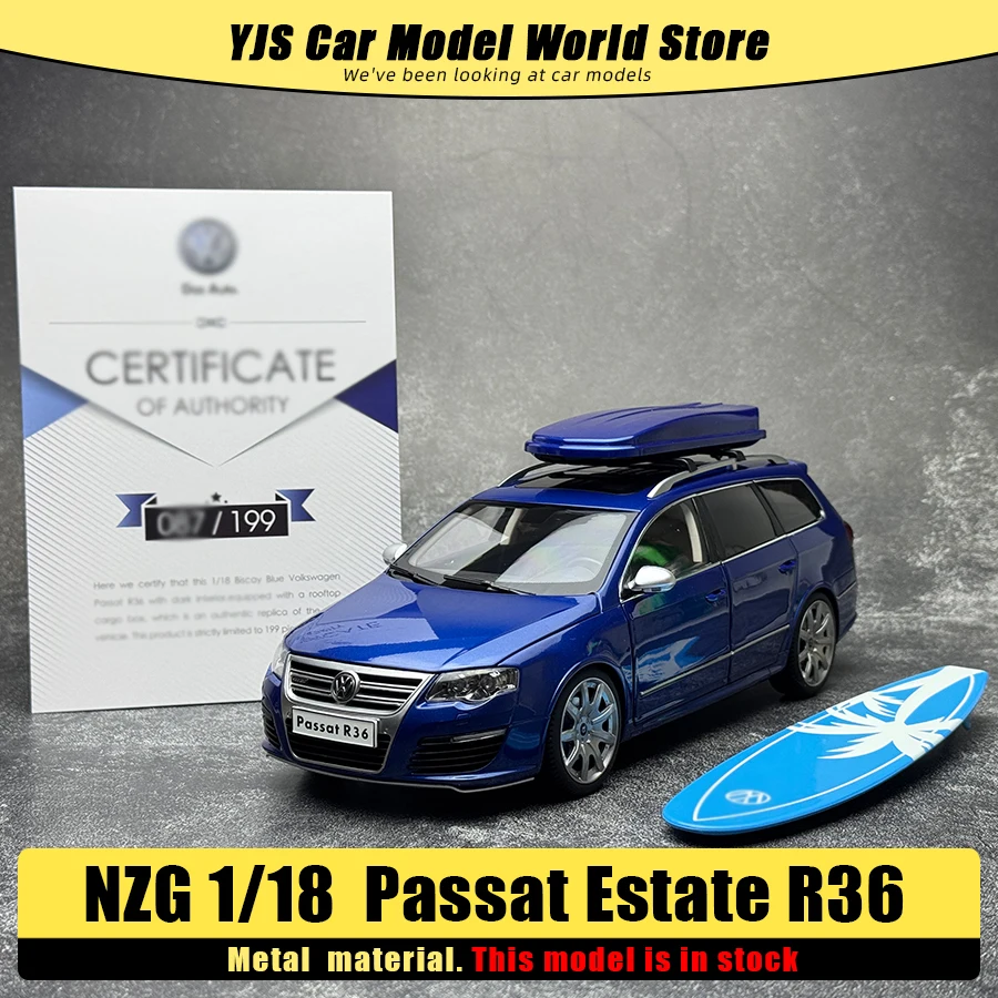 Фото Литая под давлением модель NZG, масштаб 1/18, Passat Estate R36, новый стиль, модель автомобиля, статическое украшение, праздничная подарочная коллекция №1