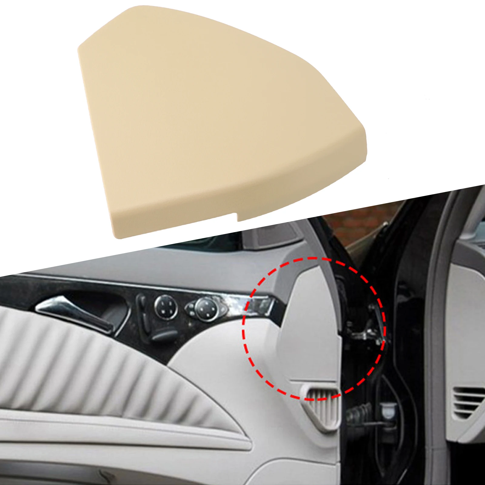 

Left Front Door Inner Trim Cover For Mercedes-Benz E320 E350 E500 E550 03-09 Beige Door Cover Trim 2117270148