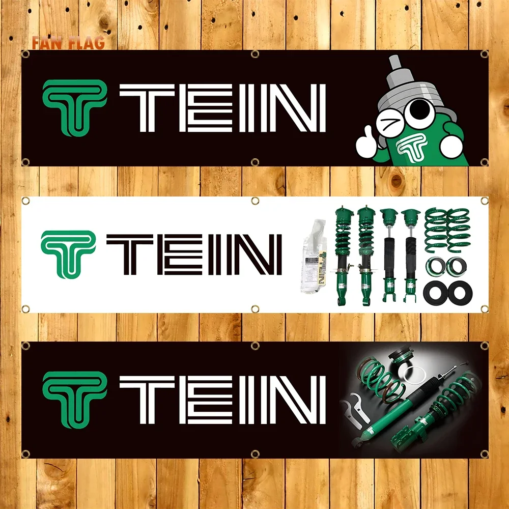 Фото 60X240 см Teins Racing Car Banner Автозапчасти Флаг Полиэстер Печатный Гобелен для гаража или уличного украшения №1