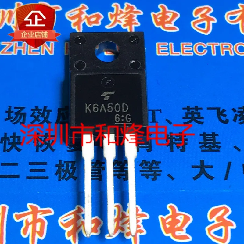 

5PCS-10PCS K6A50D TK6A50D TO-220F 500V 6A New And Original On Stock