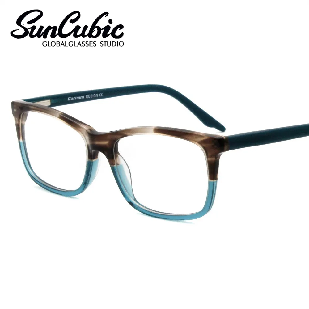 

New Fashion Italy Design Glasses For Women Men Blue Brown Acetate Optical Frame Eyeglasses Eyewear CMG7097
