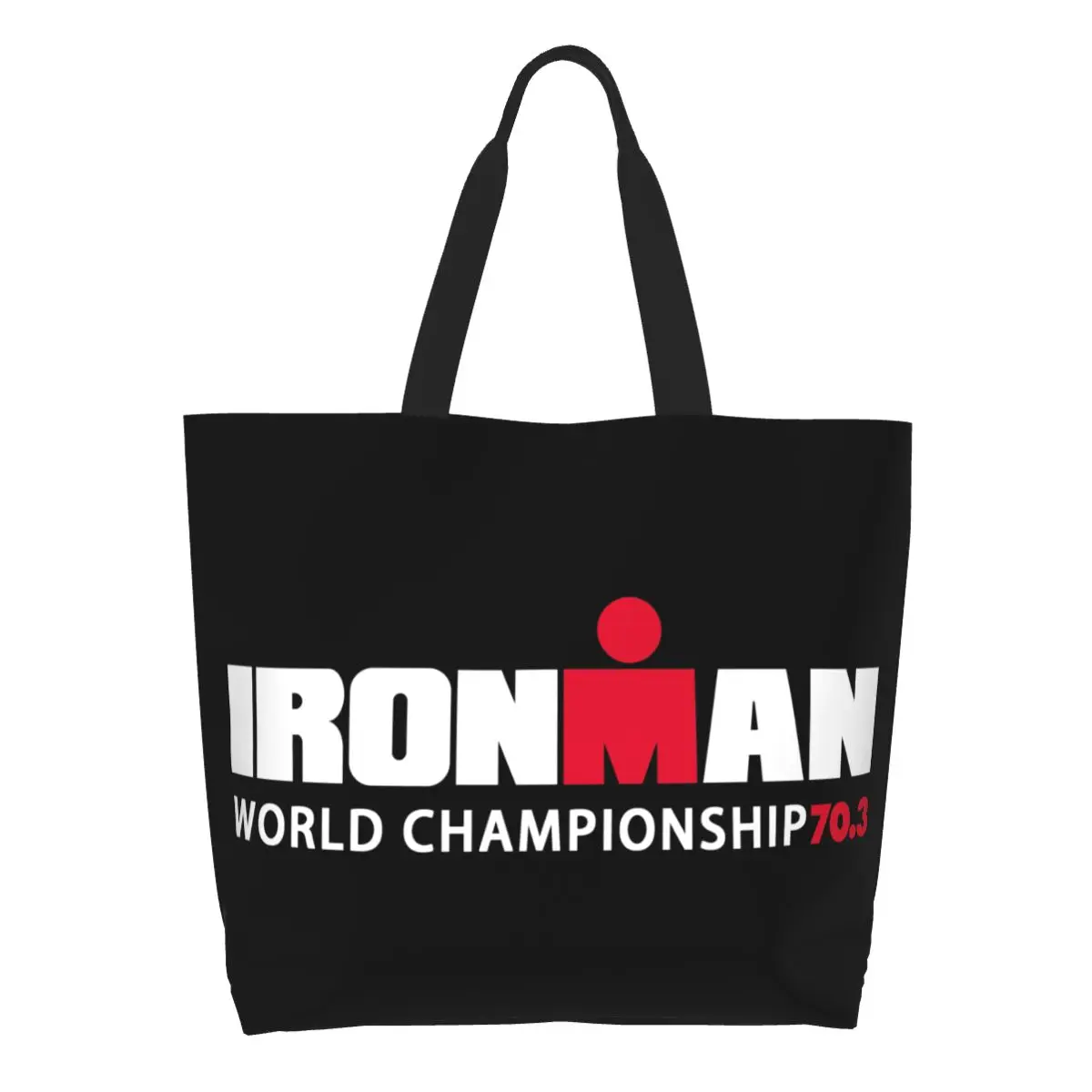 

Сумка для покупок для триатлона, Холщовый тоут с принтом, вместительная прочная сумка-тоут для плавания и велоспорта