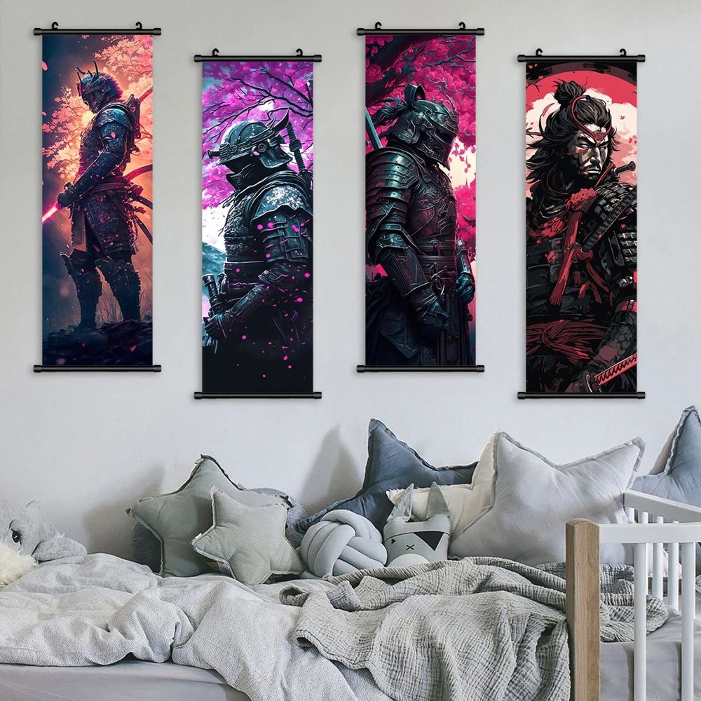 Пластиковая подвесная картина в стиле аниме 1 шт. мультяшный рисунок самурая