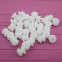 100pcs 62a micro mini plastic pulley wheel 26mm small pulley gear timing wheels dia 6mm shaft dia 2mm 1 95mm motor toy