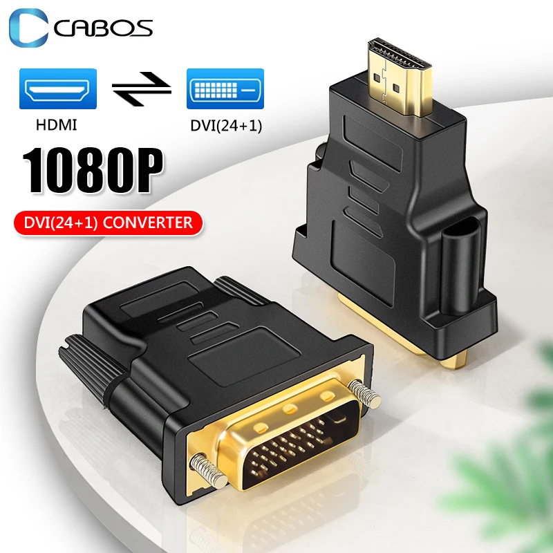 HD 1080P DVI (24 + 1) штекер в HDMI-совместимый женский кабель-конвертер адаптер для PS4 ПК ТВ