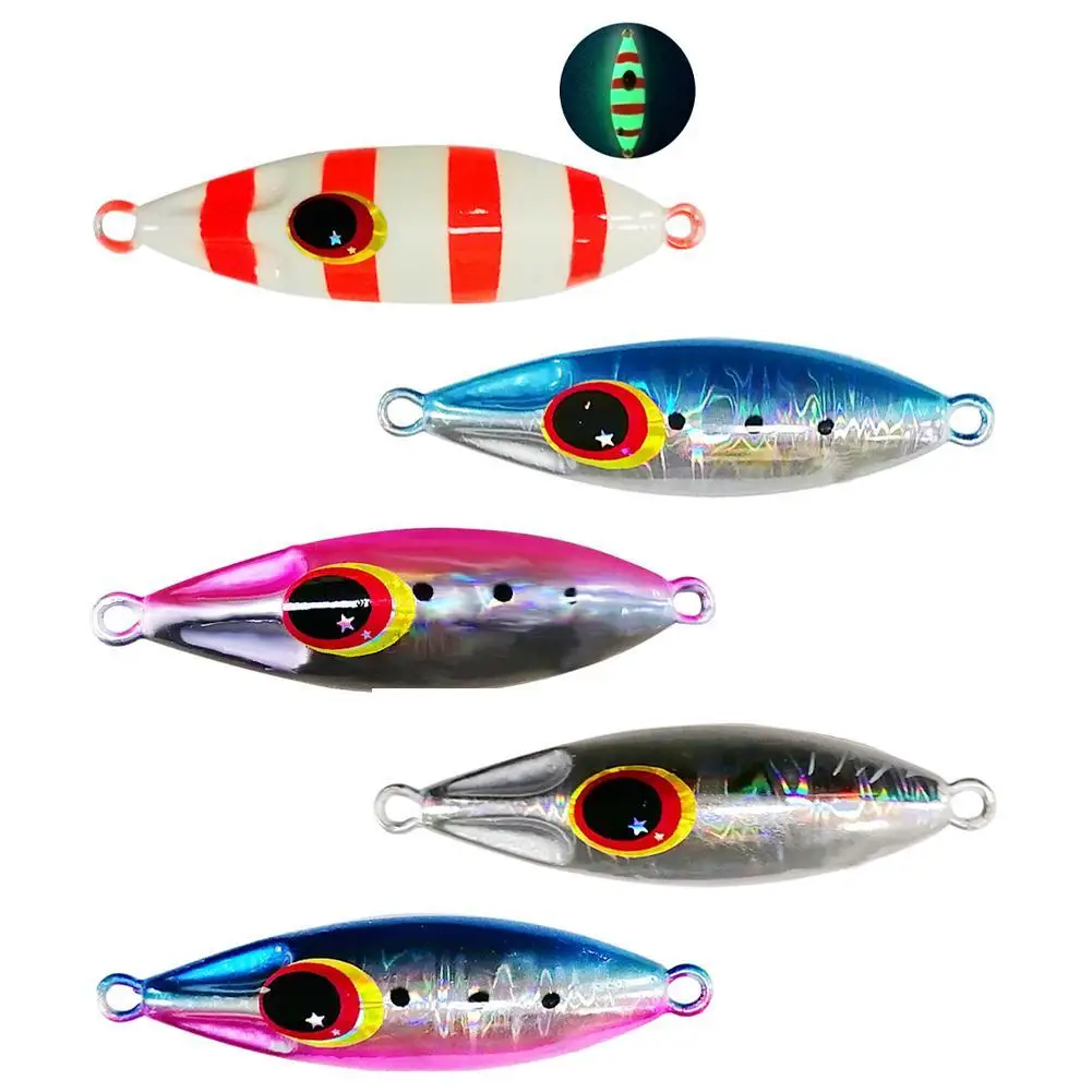 

Metal Slow Jig Lure Hard Artificial Bionics Bait 40g Jigging Lure Tuna Bass Jig Sea Boat Sinking Lures Fishing