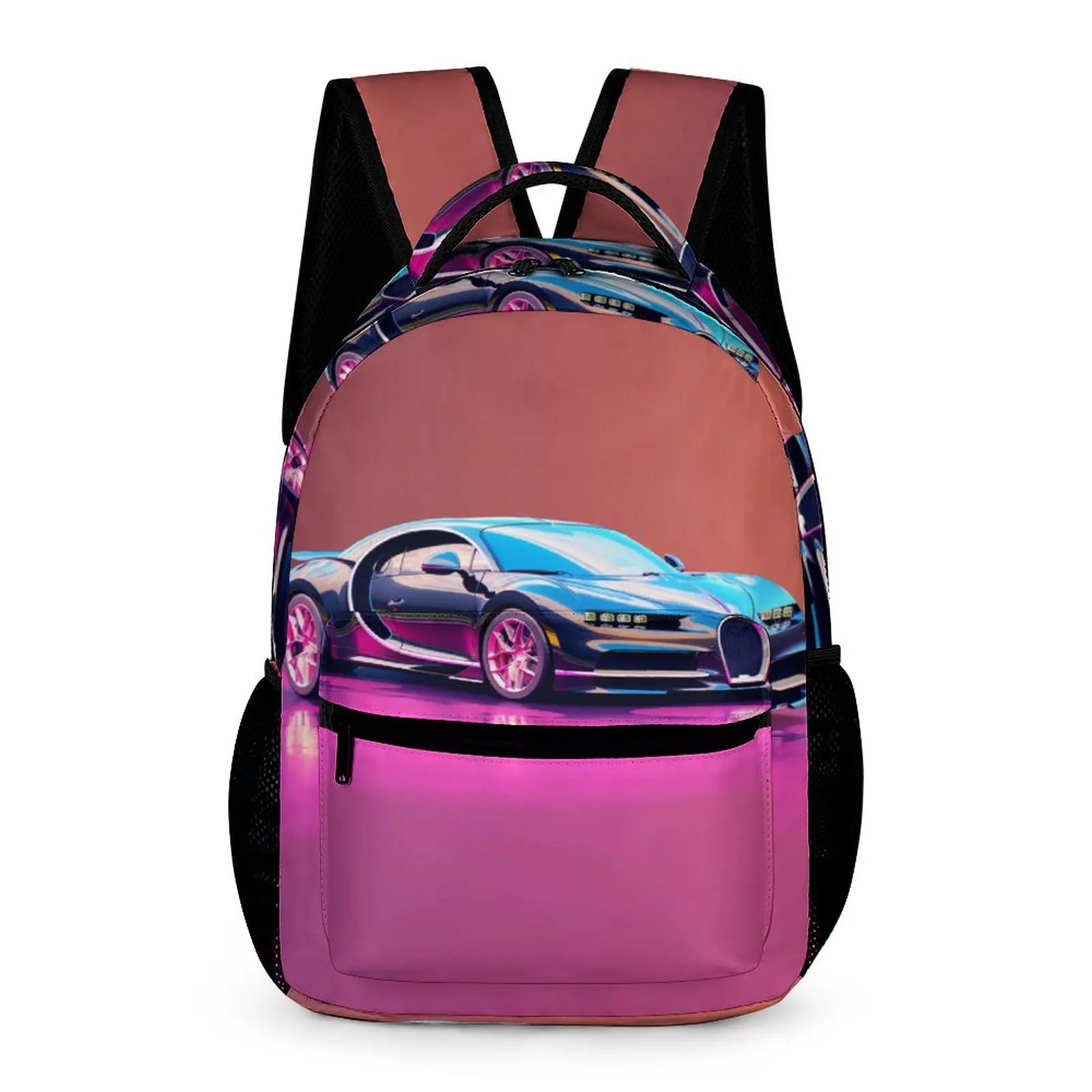 

Sports Car Backpack Unisex Cartoon 2D Elements Breathable Backpacks Polyester Elegant High School Bags Sport Designer Rucksack