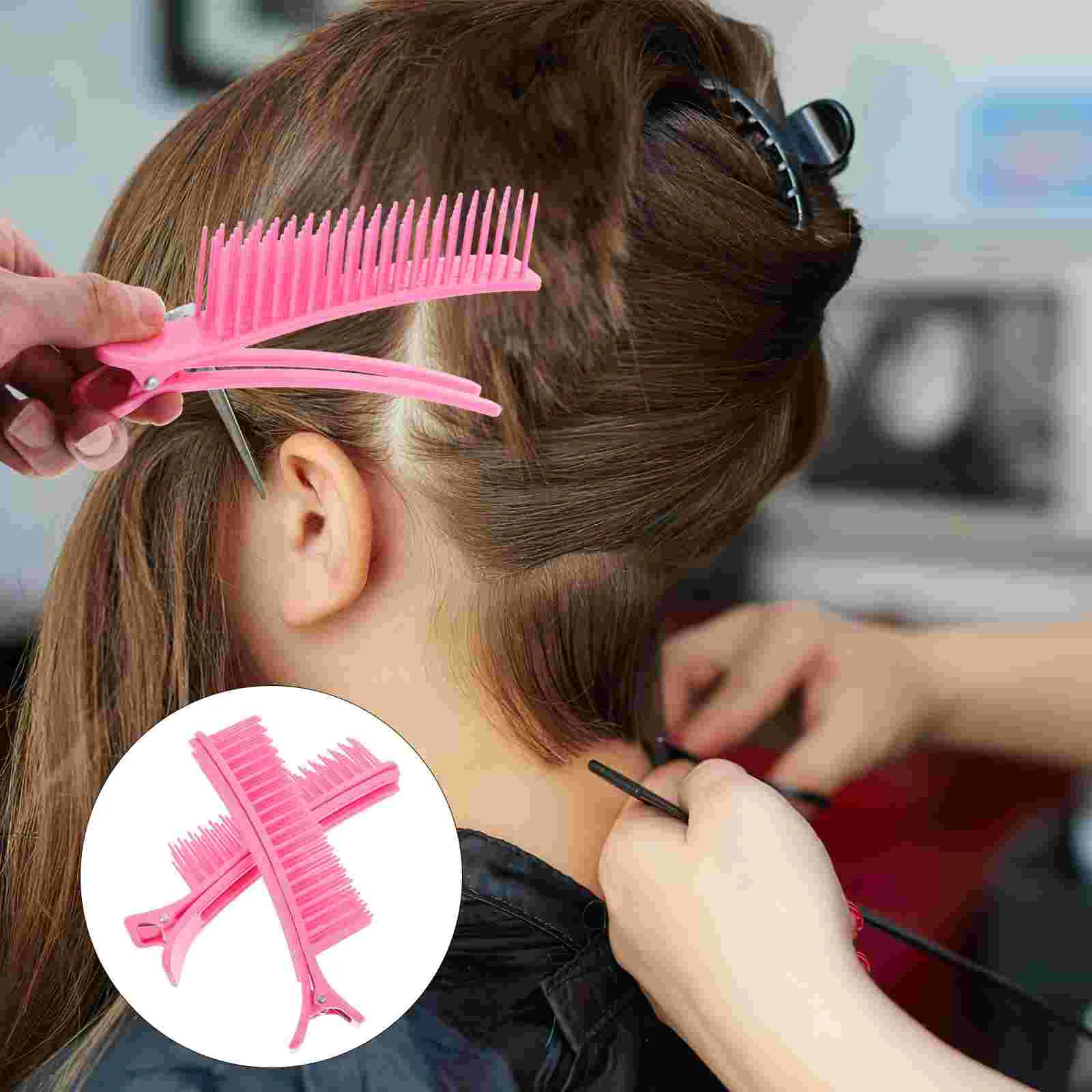 2 шт. Зажимы для стрижки Салон с расческой Хэллоуин Основно окрашивание волос